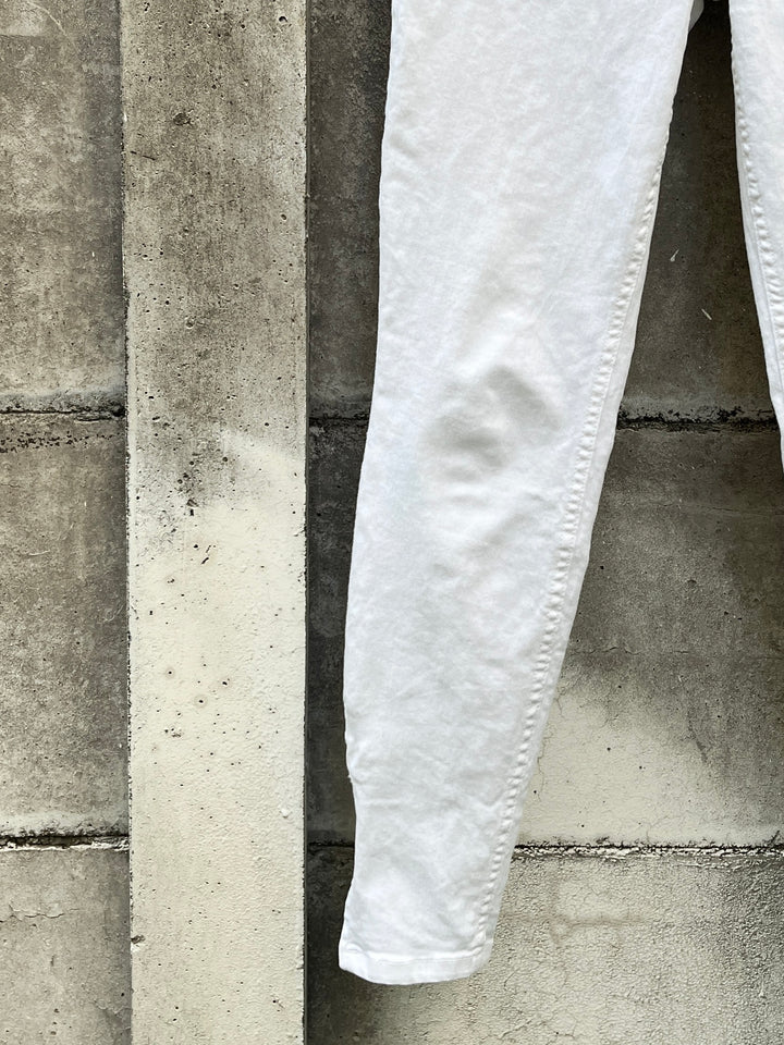 1990-00s "GUESS" white skinny denim pants