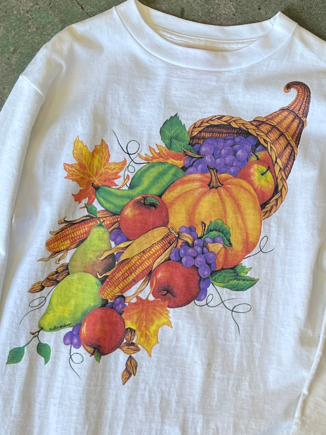 1990s USA made harvest graphic L/S T-shirt