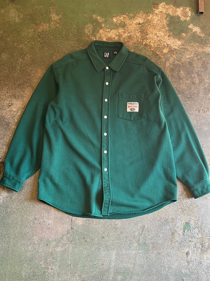 1990s "GAP" forest green sweatshirt / shirt style