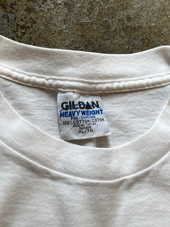 1990s Higher Education joke print T-shirt