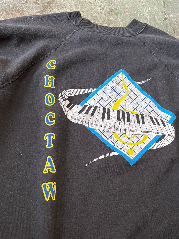 1990s Choctaw chorus piano graphic sweatshirt
