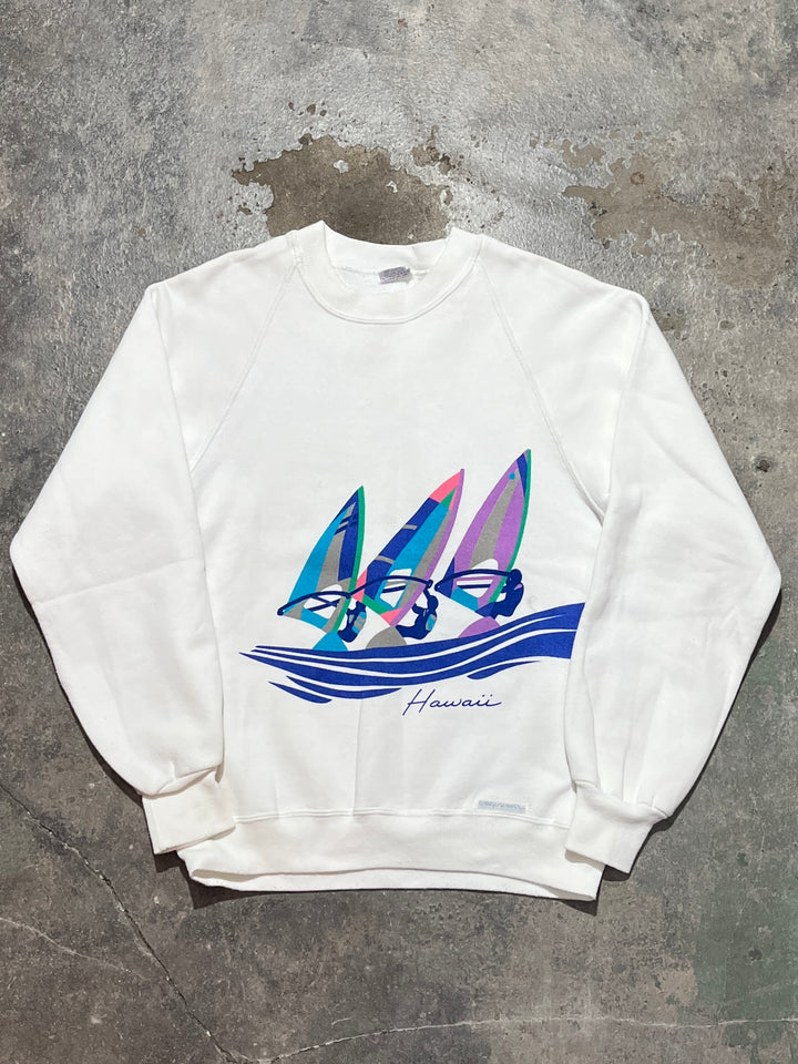 1980-90s USA made both sides print sweatshirts