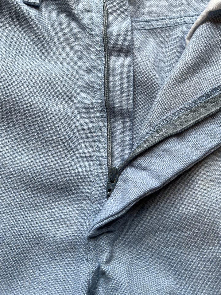 1970s ice blue straight-leg pants