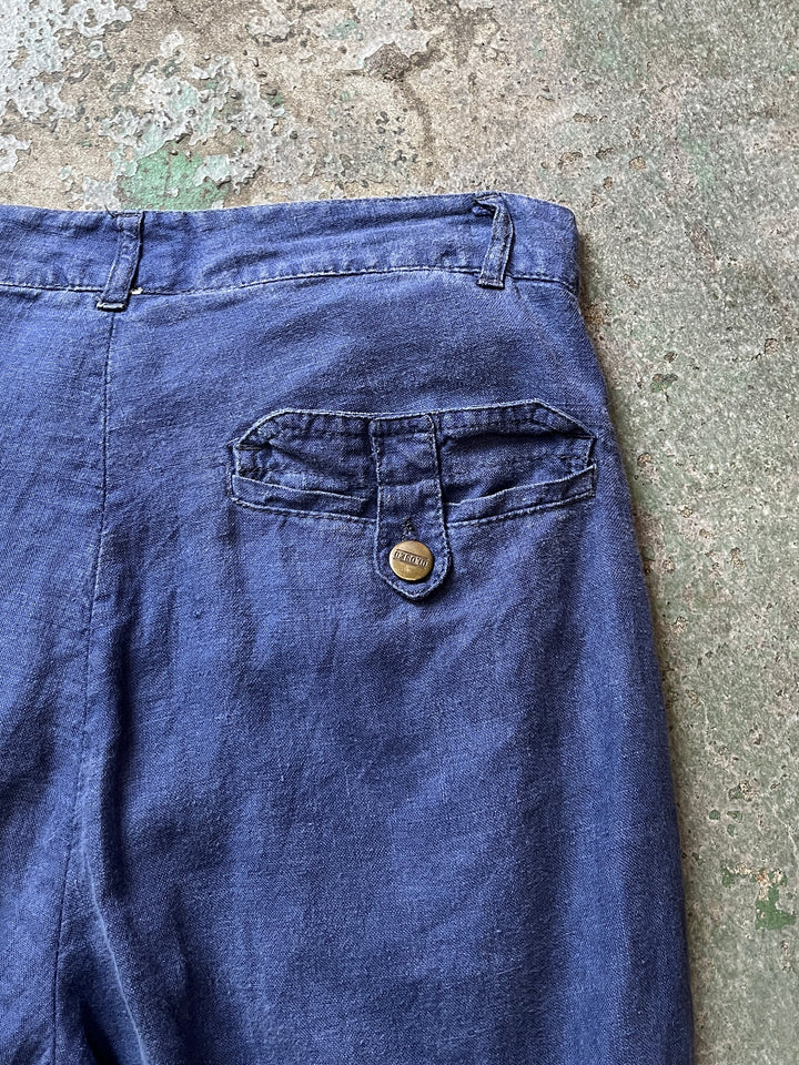1980s "CLOSED" faded blue linen pants