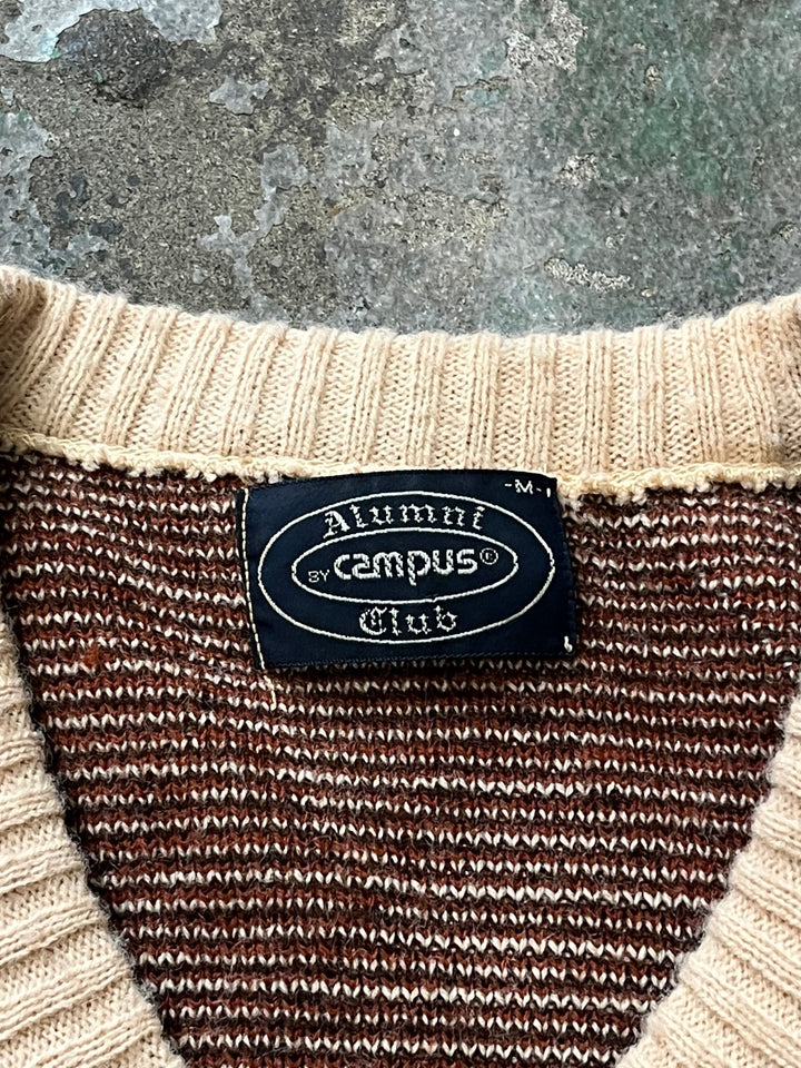 1970s "CAMPUS" argyle mohair knit