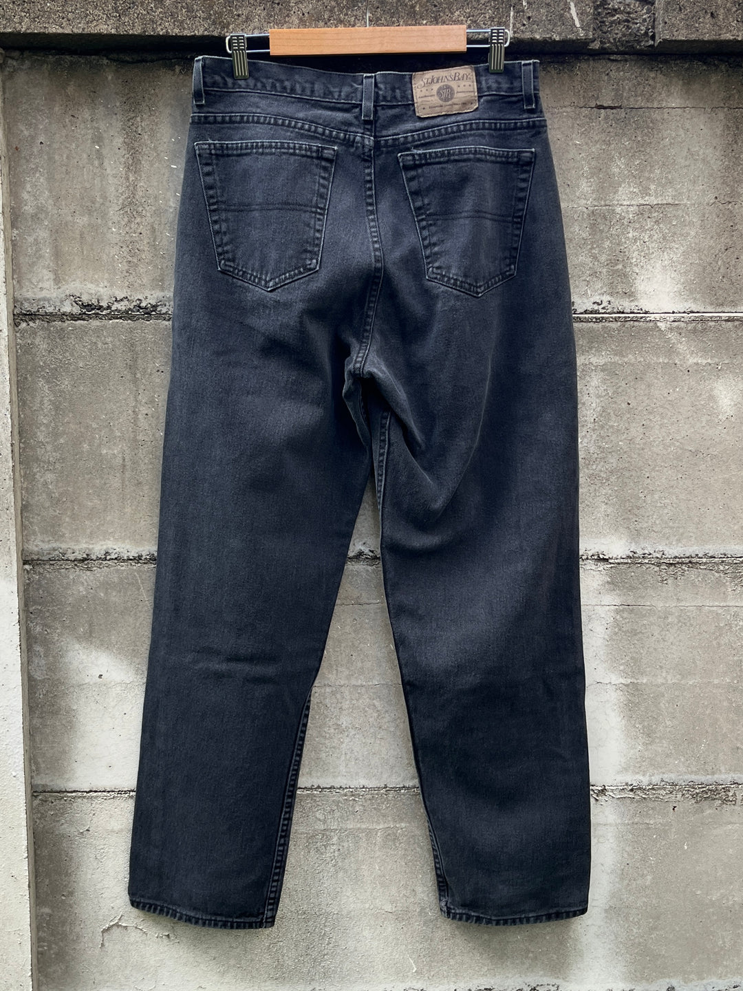 1990-00s "ST. JOHN'S BAY" black denim pants