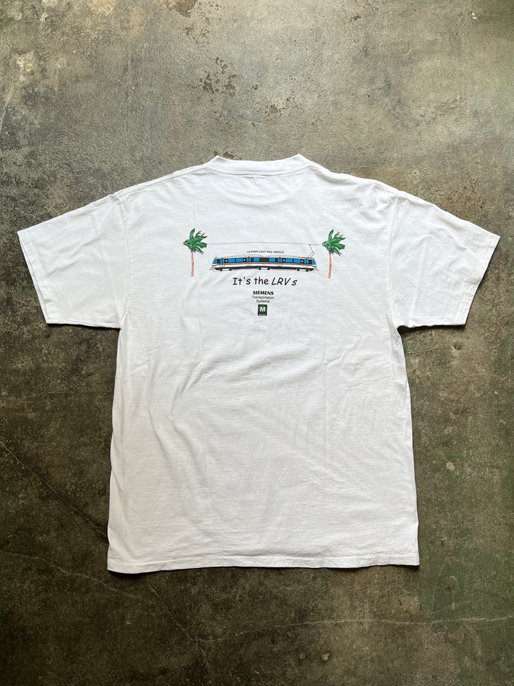 1990s SIEMENS × LA metro promo T-shirt