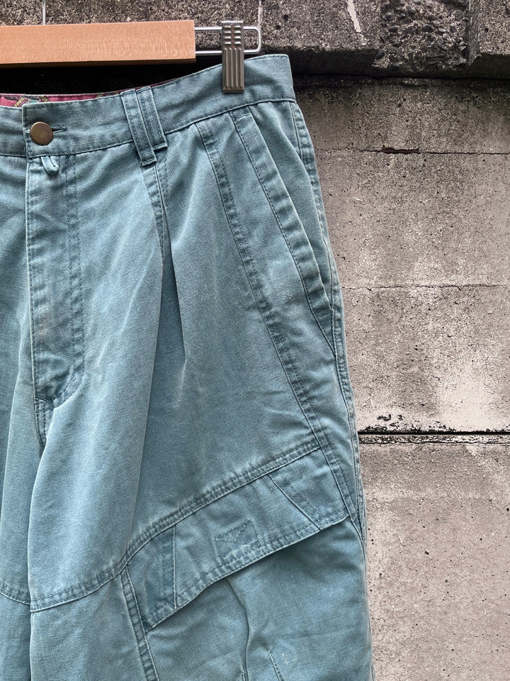 1980s "Bugle Boy" pleated cargo pants