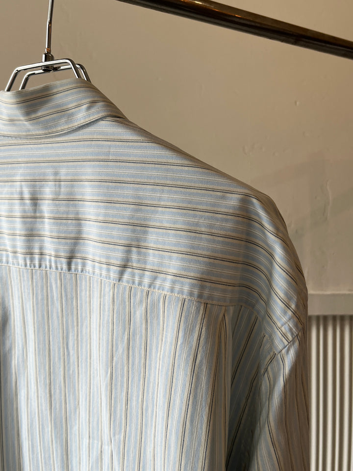 1990s ITALY made "GIORGIO ARMANI" stripe L/S shirt