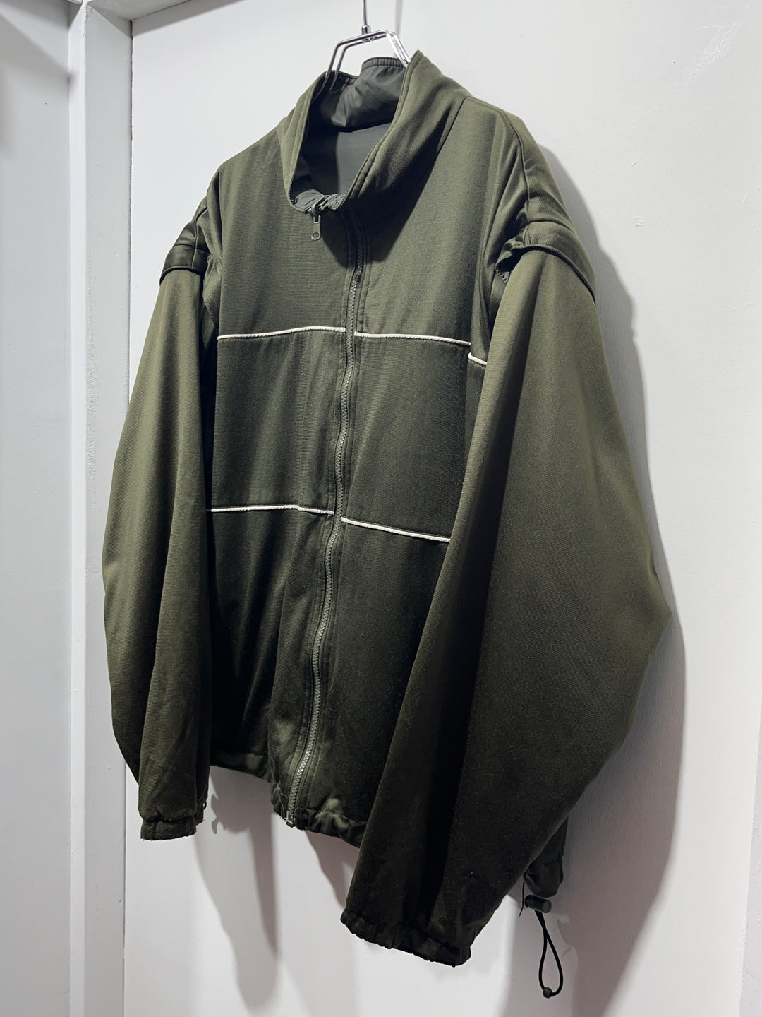 1990s olive × black reversible 3way track jacket