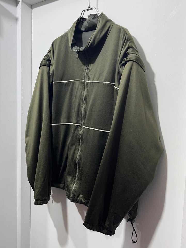 1990s olive × black reversible 3way track jacket
