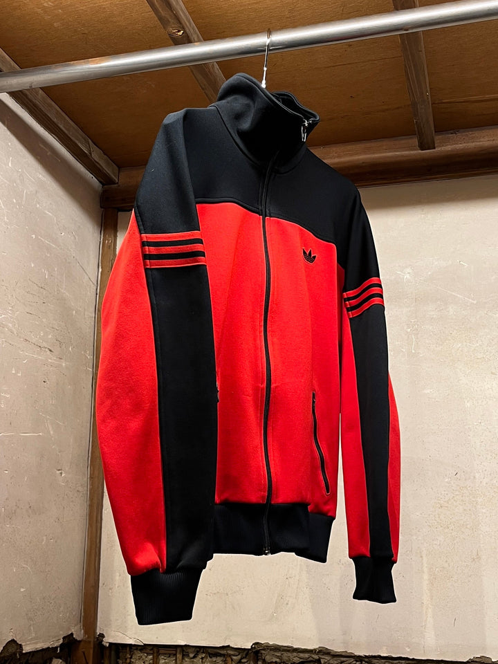 1980s West Germany made "adidas" red × black track jacket