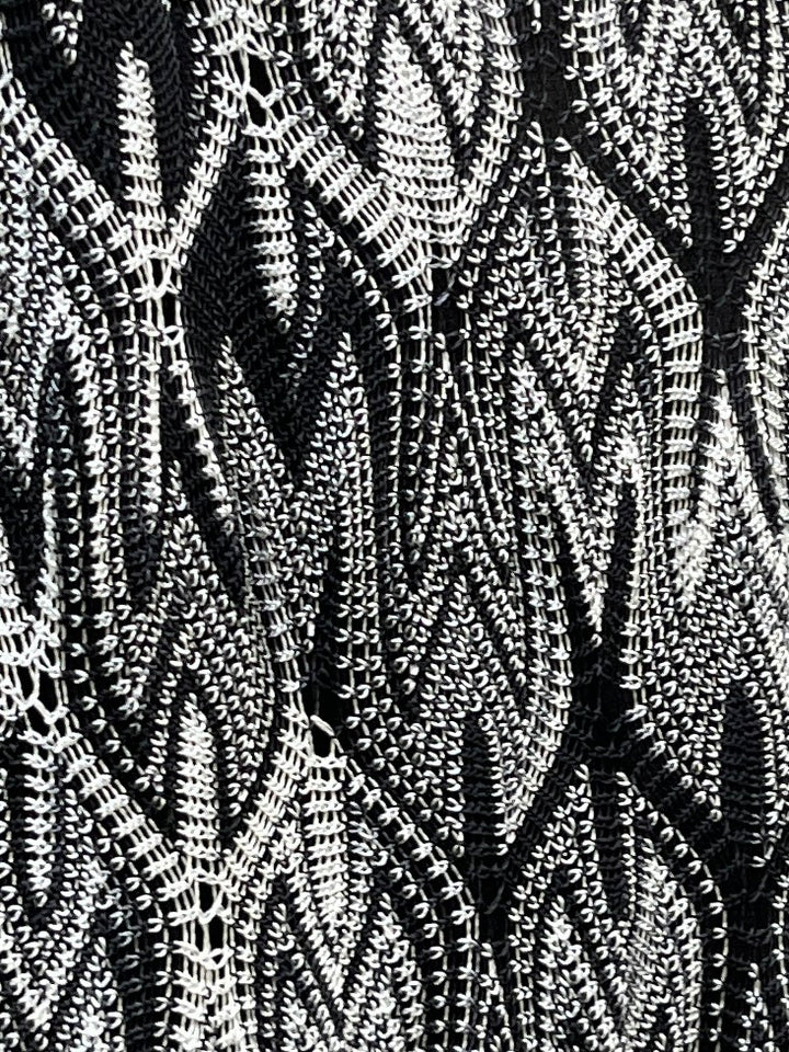1990s ITALY made "MISSONI" monochrome flame stitch one-piece