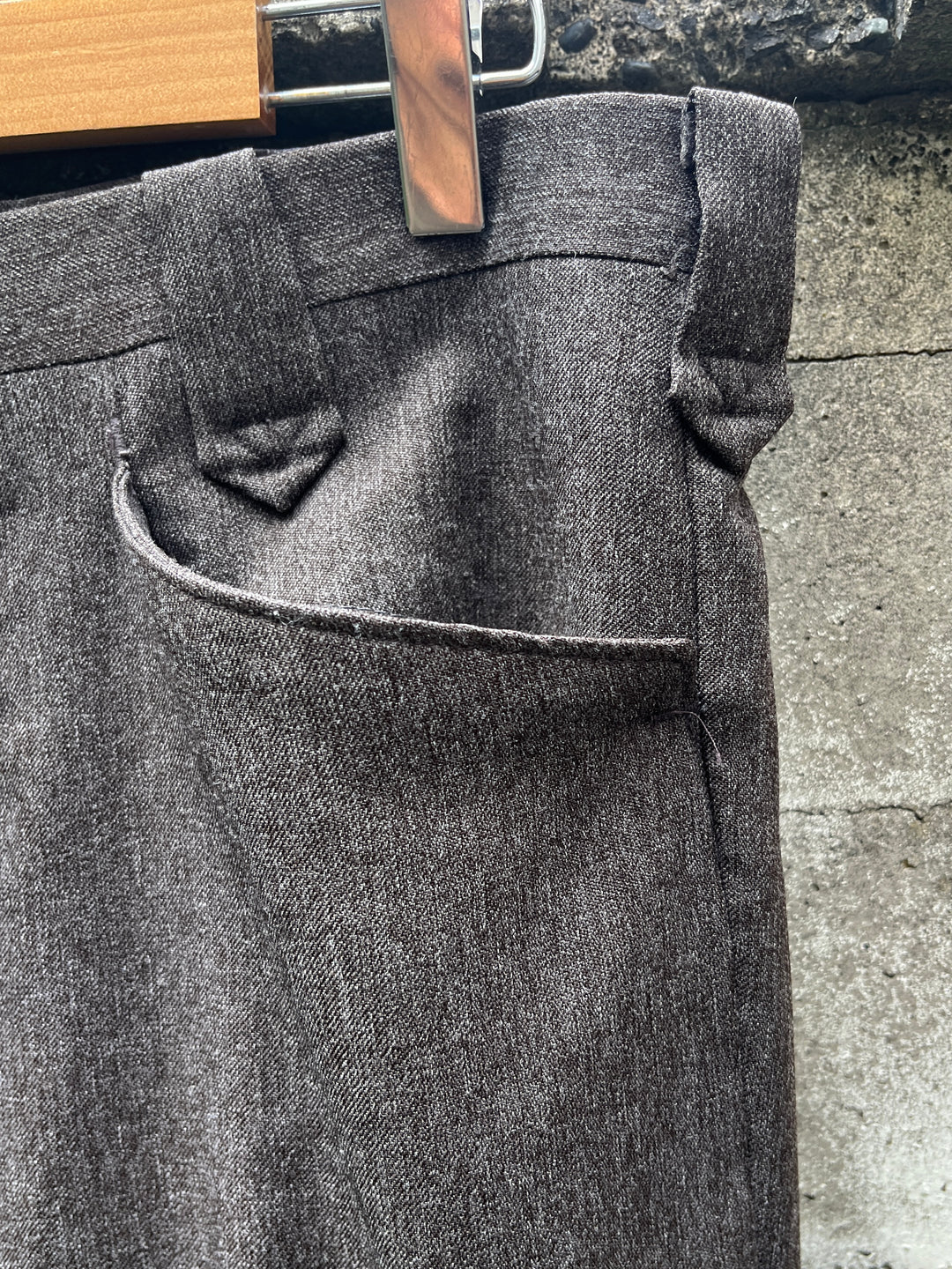 1970s heather brown western slacks