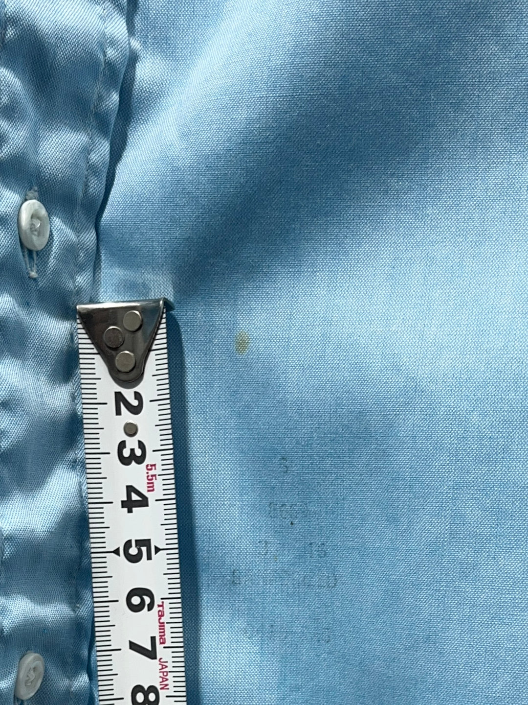1960-70s USA made sky blue s/s shirt