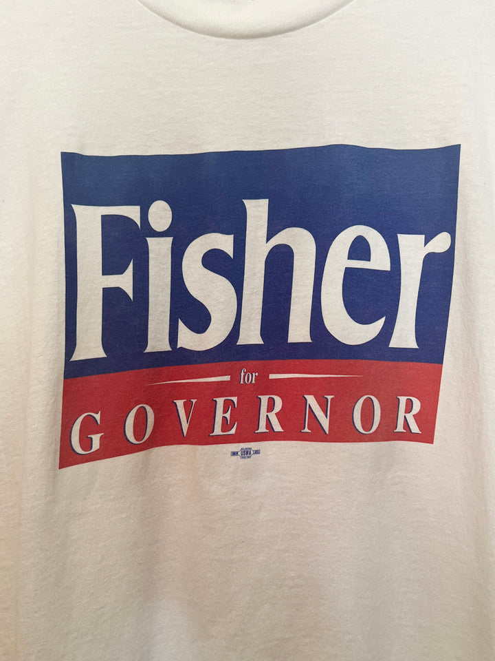 1990s USA made Fisher Governor T-shirt