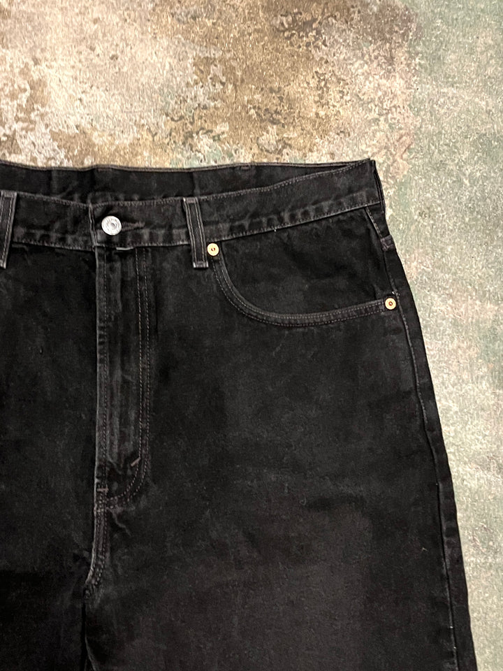 2000s "Levi's" 505 black denim shorts W38