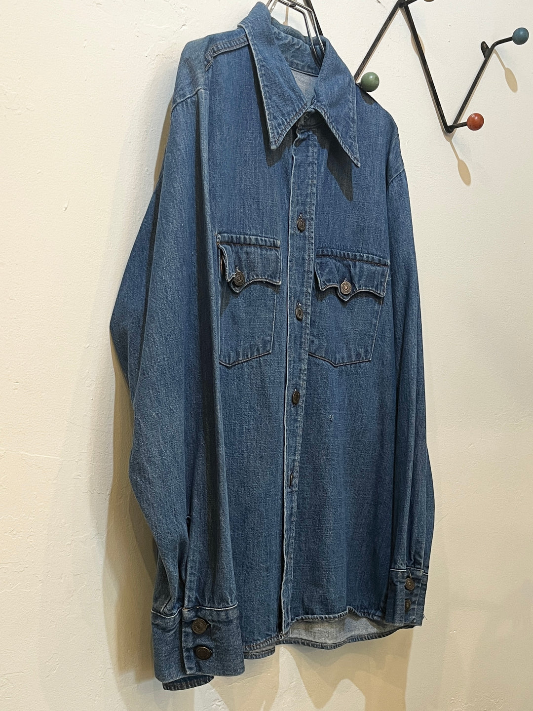 1970s "Levi's" denim bush jacket