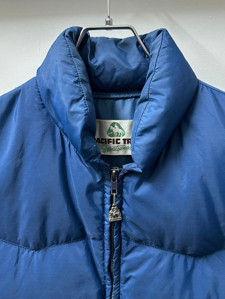 1980s "PACIFIC TRAIL" deep blue down vest