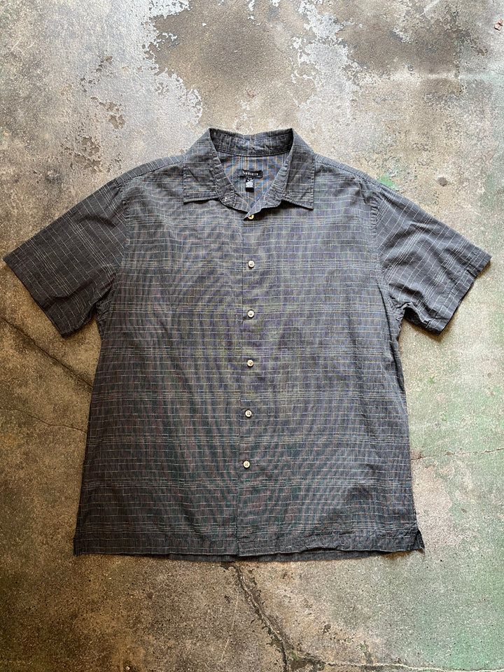 2000s "VAN HEUSEN" crosshatch s/s shirt