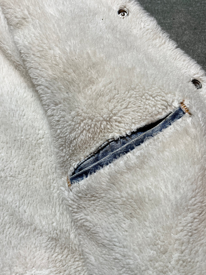 1990s USA made "Levi's" 70609 boa denim jacket