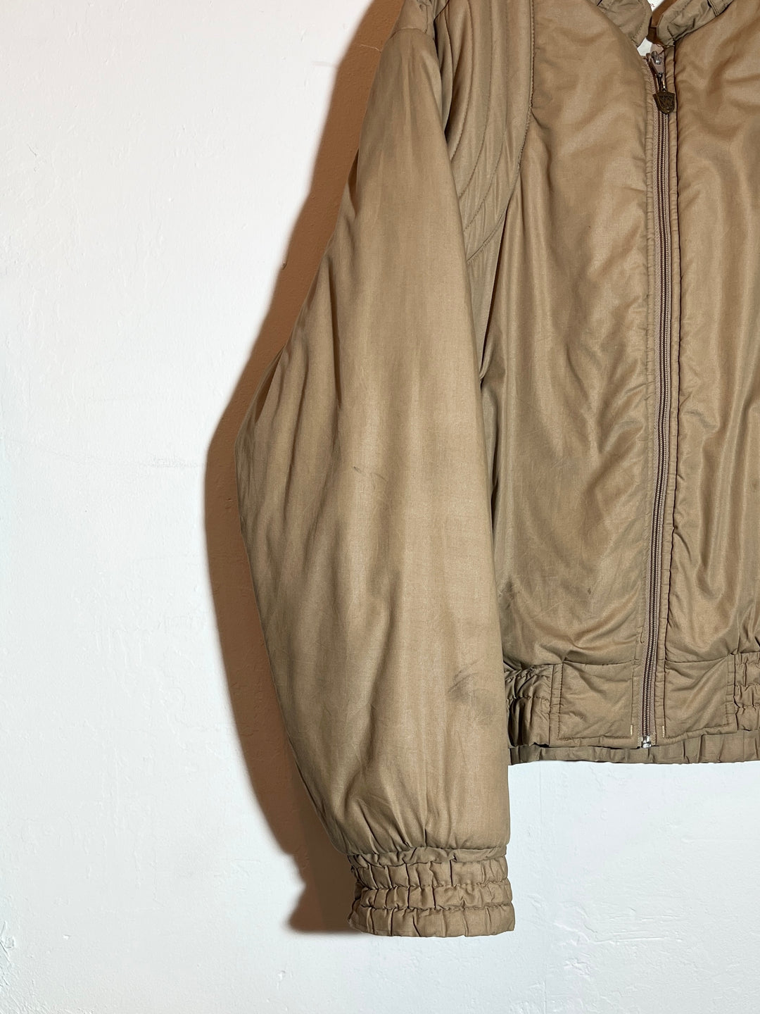 1980s shoulder quilting design padded blouson
