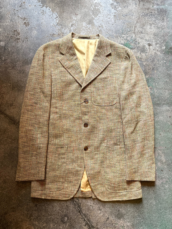 1970s ITALY made mixed-color tailored jacket