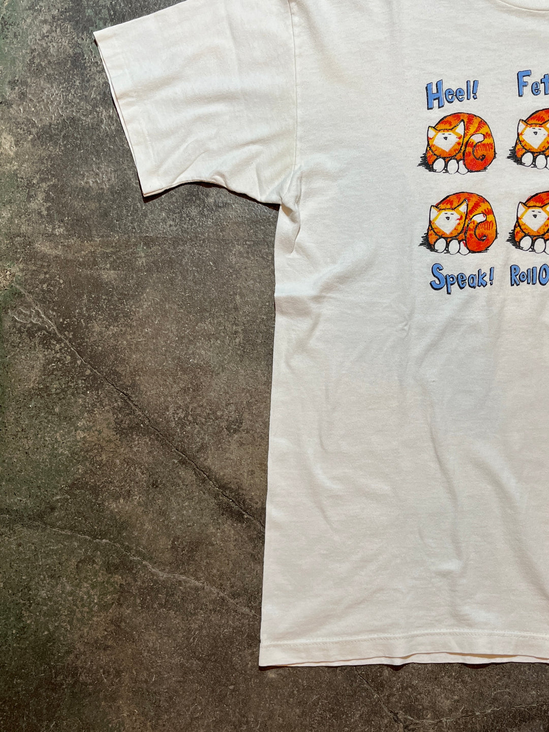 1990s USA made funny cat graphic T-shirt