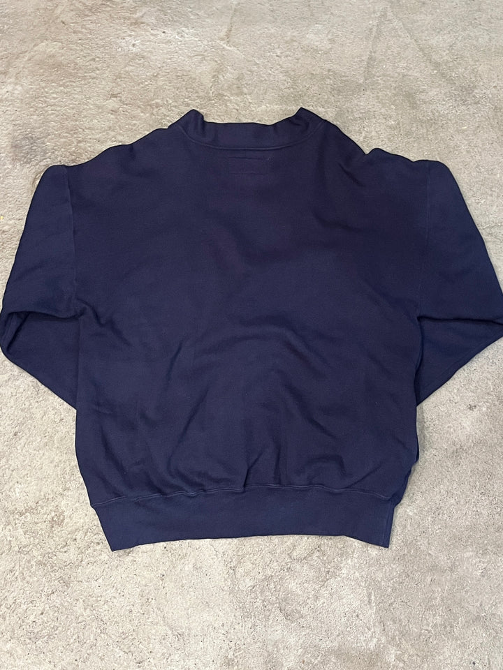 1980-90s USA made "L.L Bean × RUSSELL ATHLETIC" navy sweat cardigan