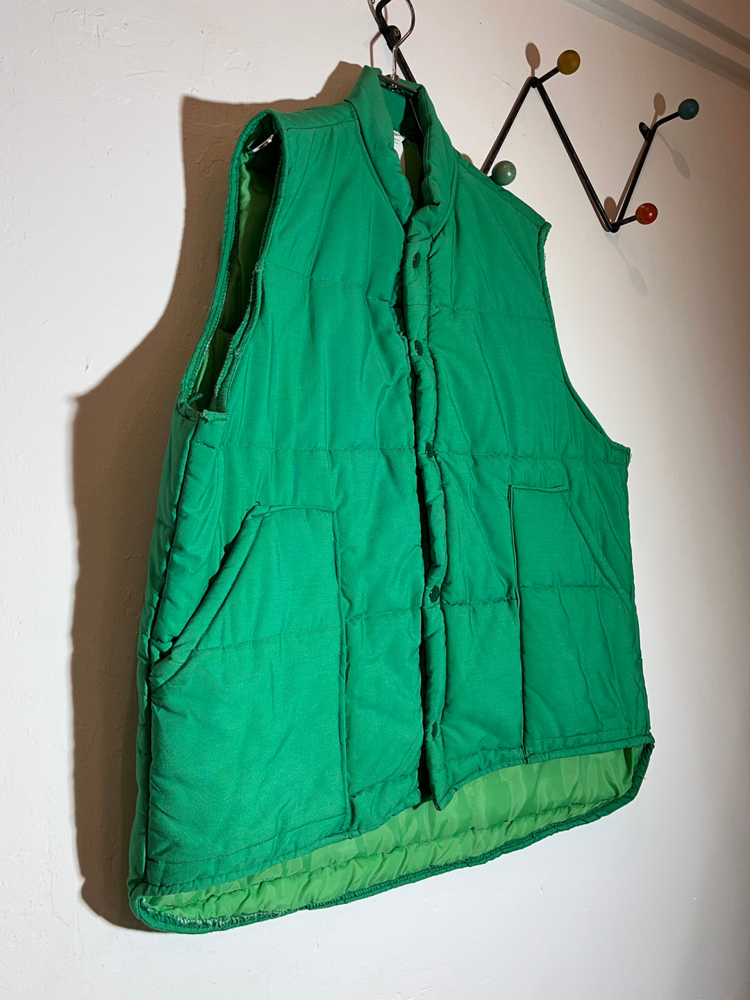 1970-80s vivid green vest