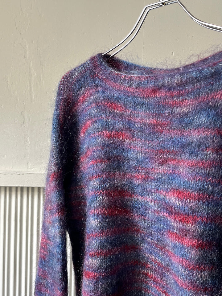 1990-00s marble color low gauge mohair knit