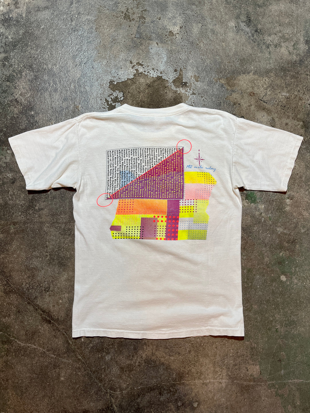 1990s USA made Hood to Coast relay both sides graphic T-shirt