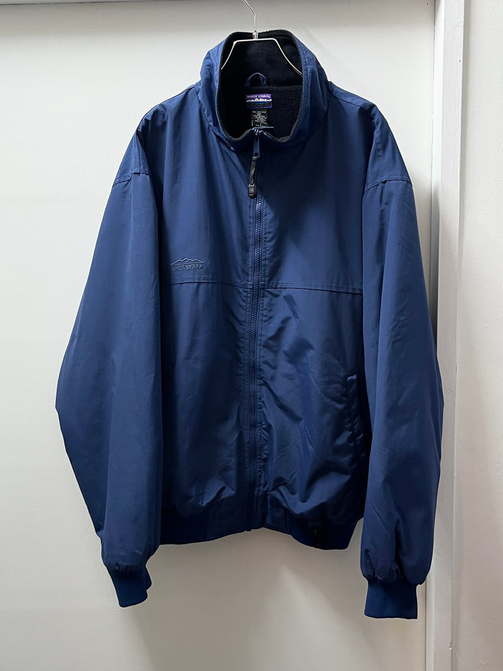 1990s "WHITE SHIERRA" navy shell jacket