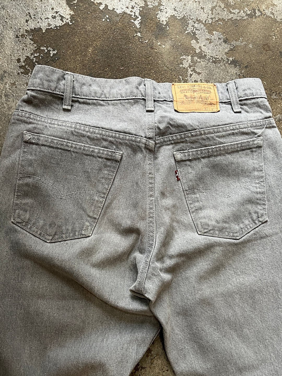 1980s "Levi's" 509 gray denim pants w34
