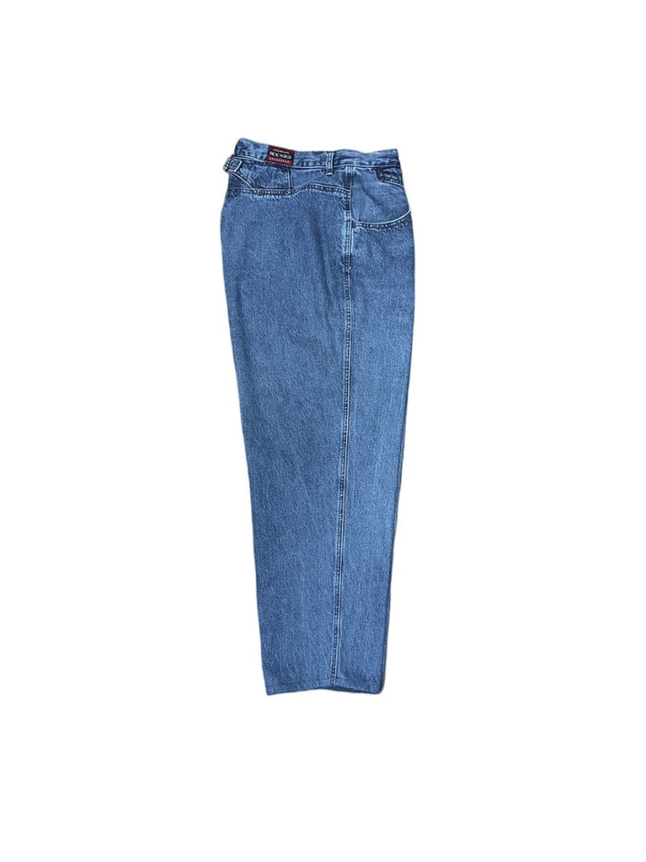 loose silhouette denim pants