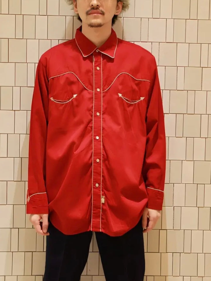 "stars&stripes" red western shirt