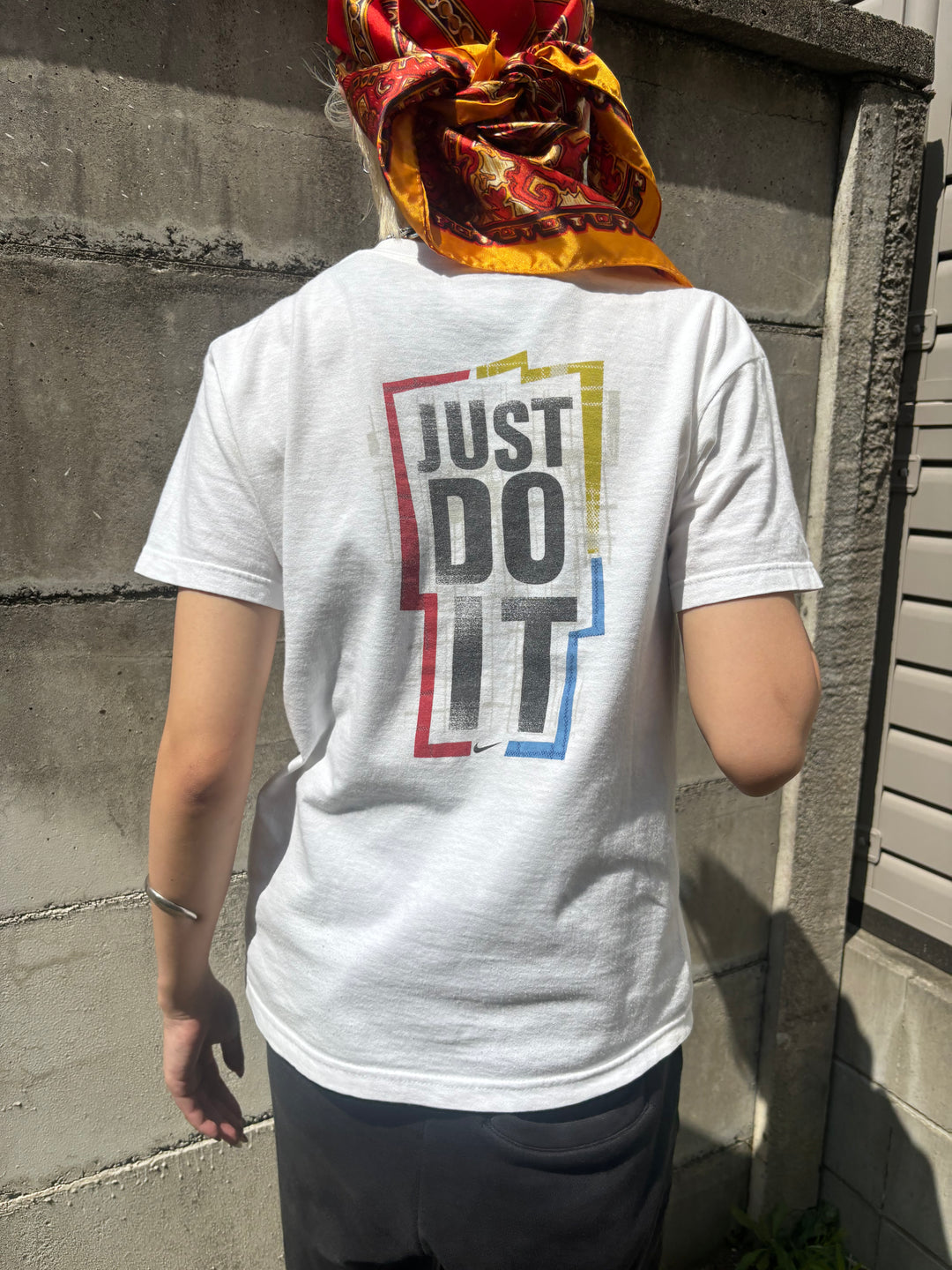 1990s USA made "NIKE" both sides graphic T-shirt