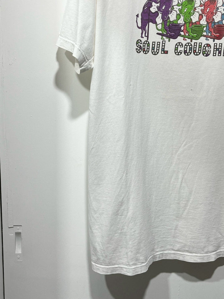 1990s USA made "SOUL COUGHING" graphic art T-shirt