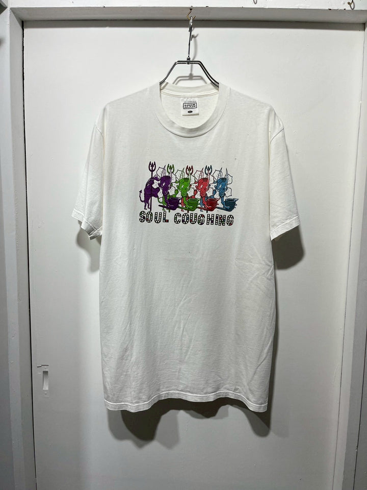 1990s USA made "SOUL COUGHING" graphic art T-shirt