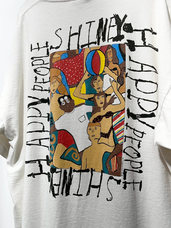 1990s USA made "R.E.M" Shiny Happy Peaple T-shirt