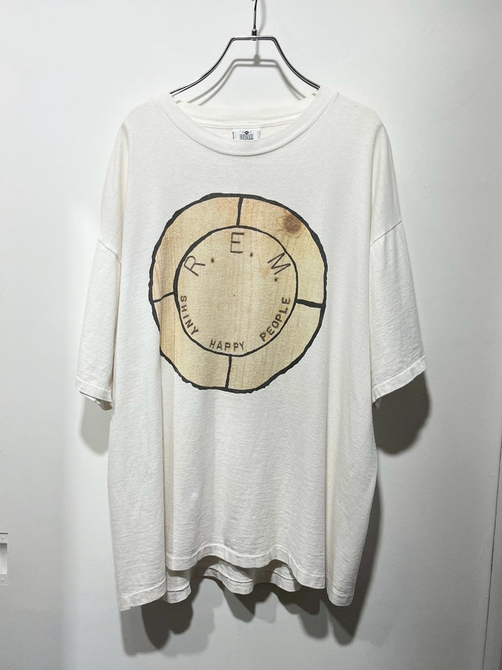 1990s USA made "R.E.M" Shiny Happy Peaple T-shirt
