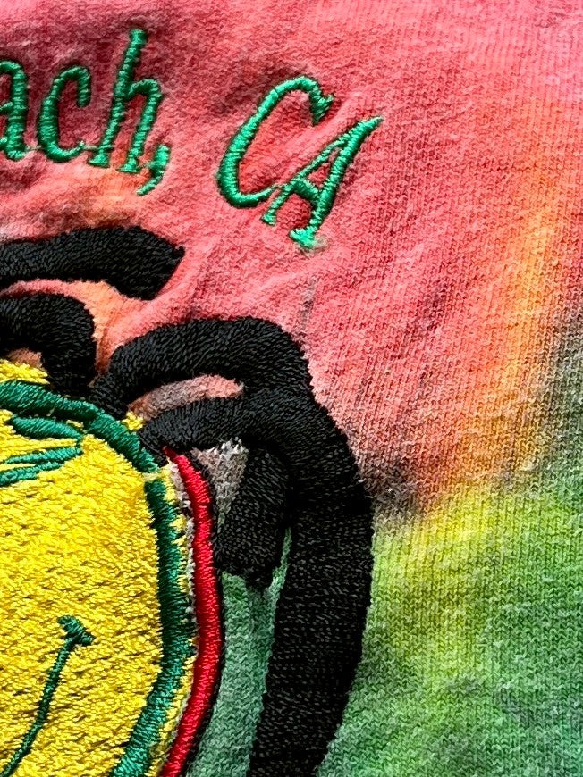 1990-00s tie-dye Venice-beach souvenir T-shirt