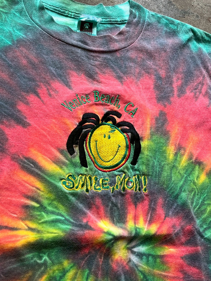 1990-00s tie-dye Venice-beach souvenir T-shirt