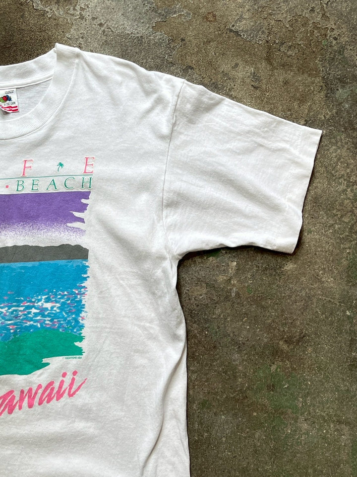 1990s USA made Hawaii pastel color art souvenir T-shirt