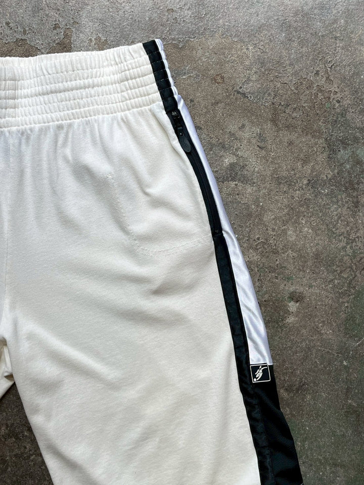 2000s "adidas" white × black training shorts