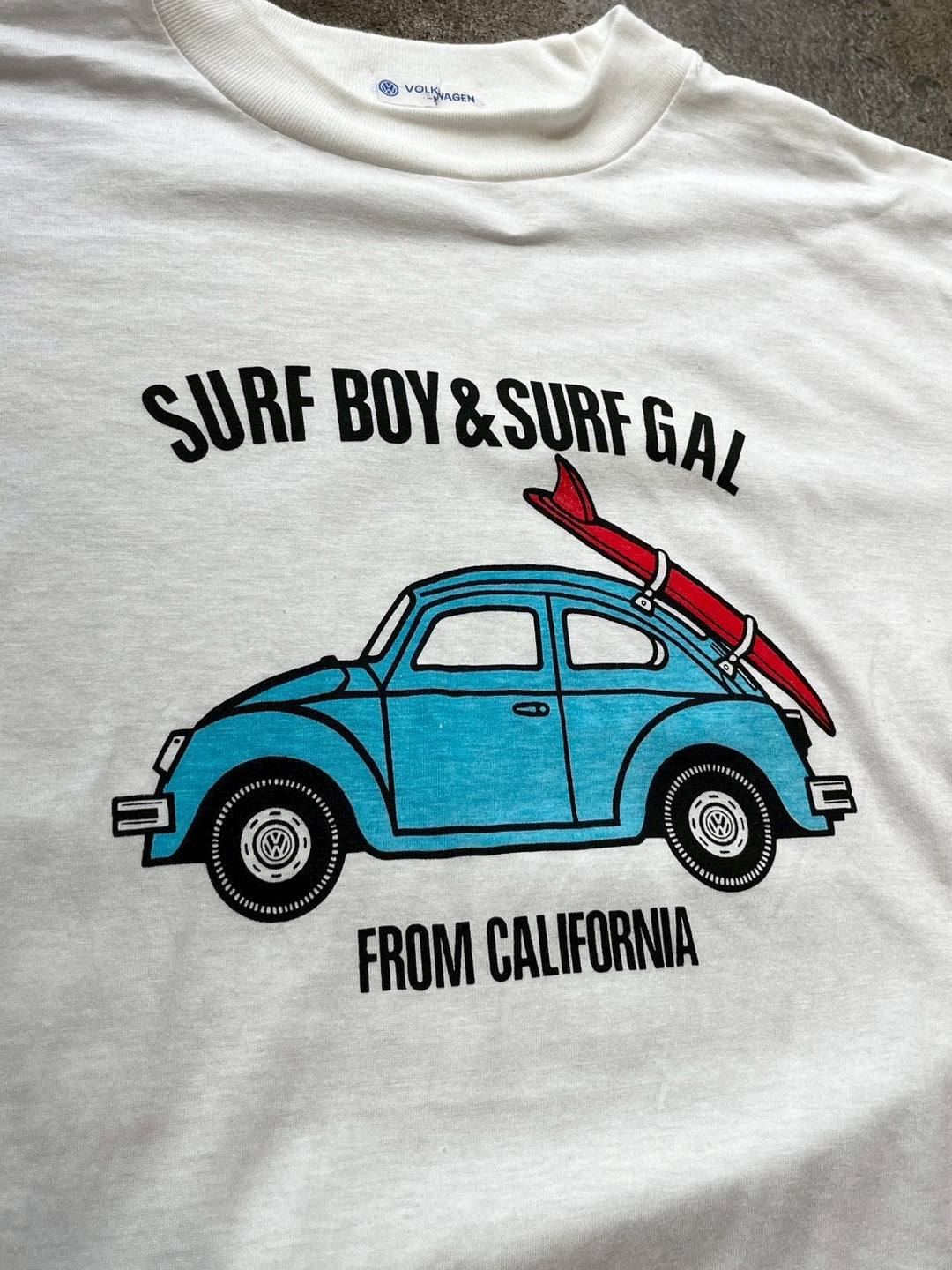 1990s "VOLCS WAGEN" beetle print T-shirt
