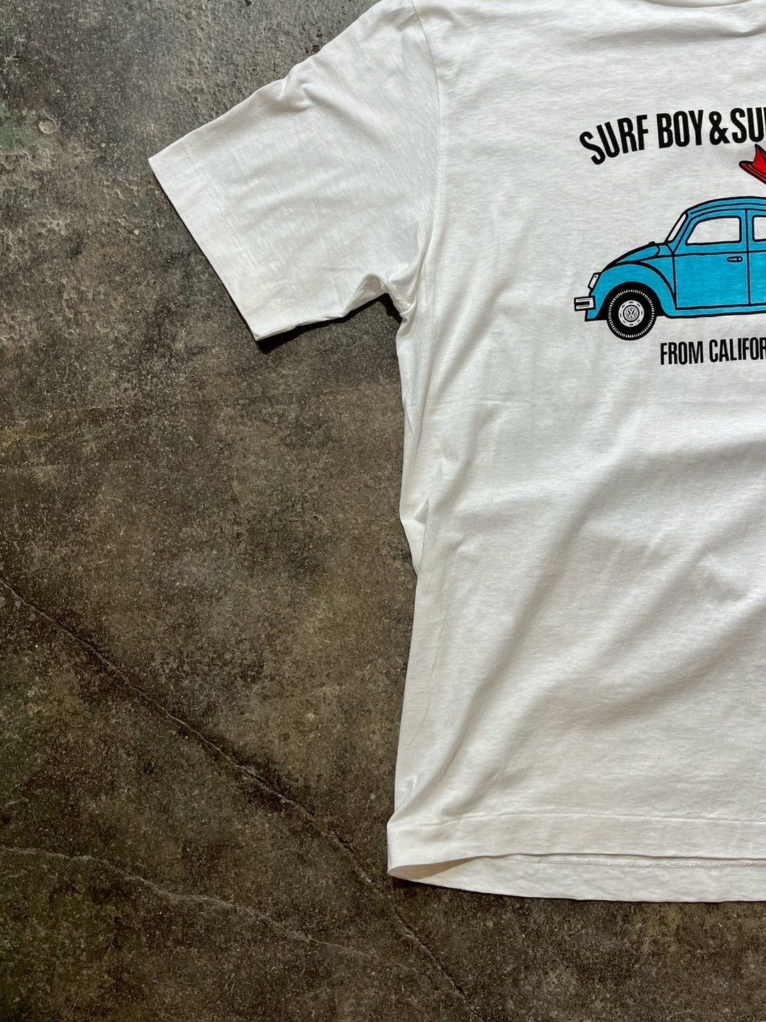1990s "VOLCS WAGEN" beetle print T-shirt