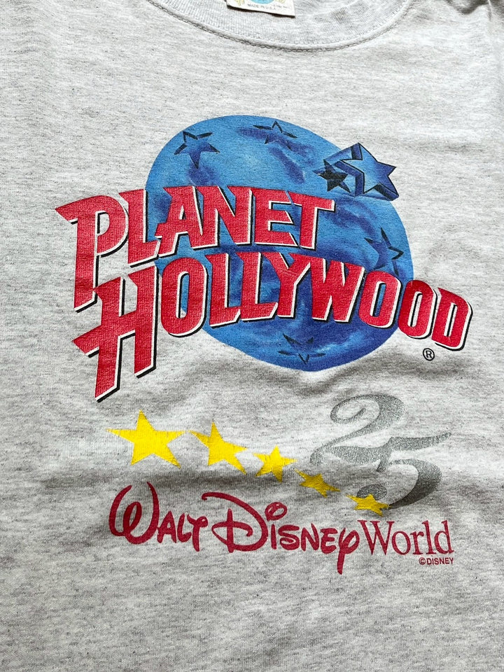 1990s USA made PLANET HOLLYWOOD × Walt Disney World 25th anniversary T-shirt