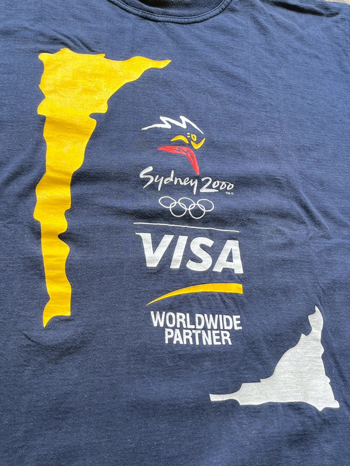 2000s Sydney olympic × VISA official sponsor T-shirt