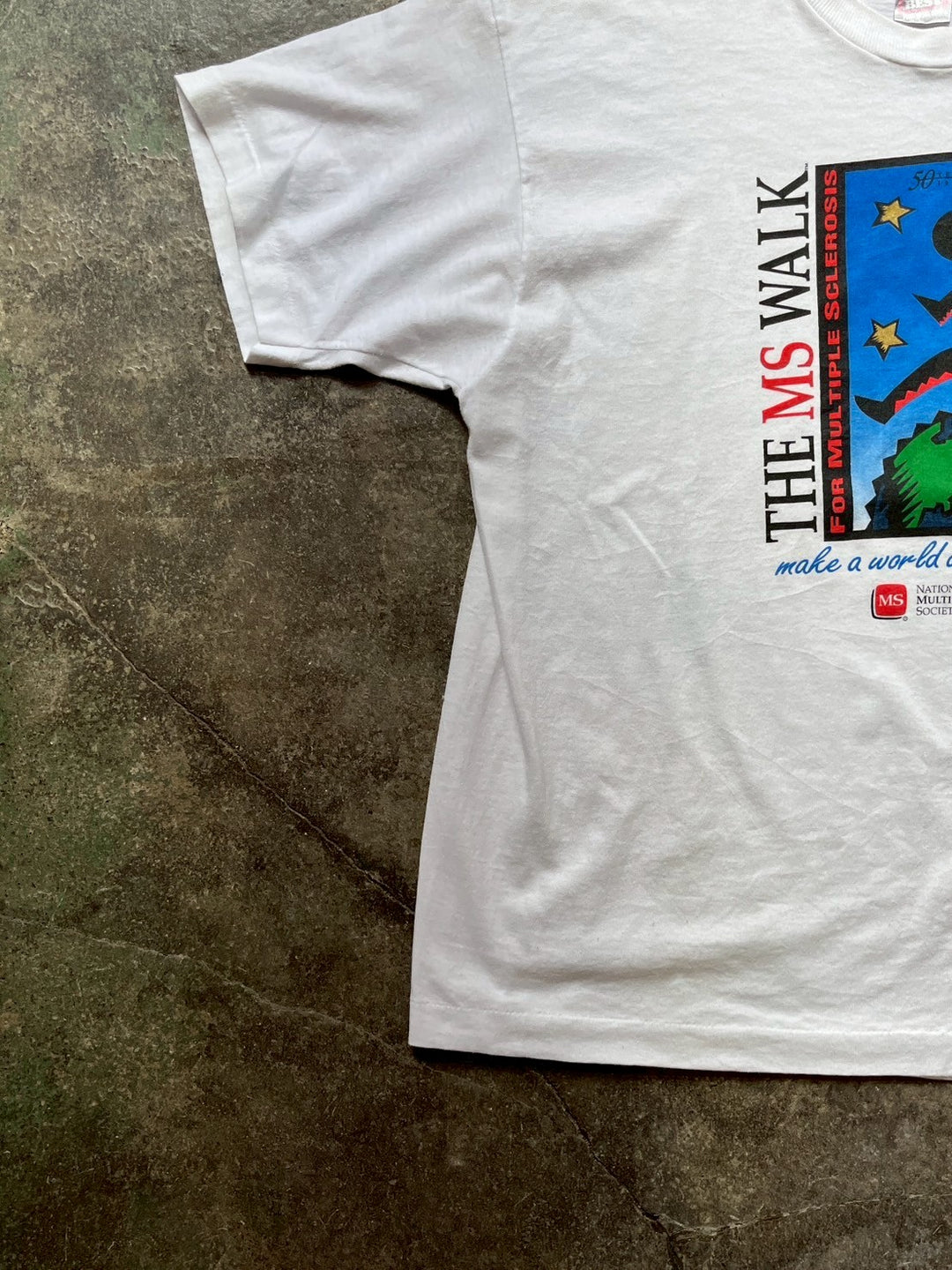 1990s MS WALK charity graphic T-shirt